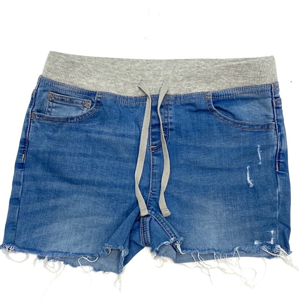 Justice Girls Pull-On Denim Cut-Off Shorts